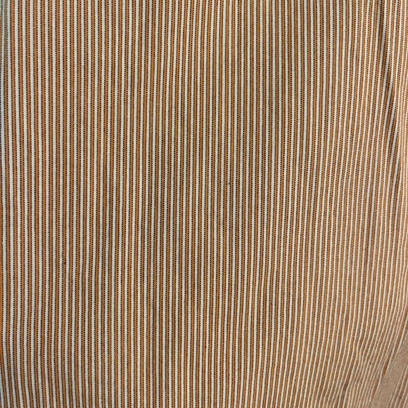 Orange & white striped button up - Picture 5 of 6